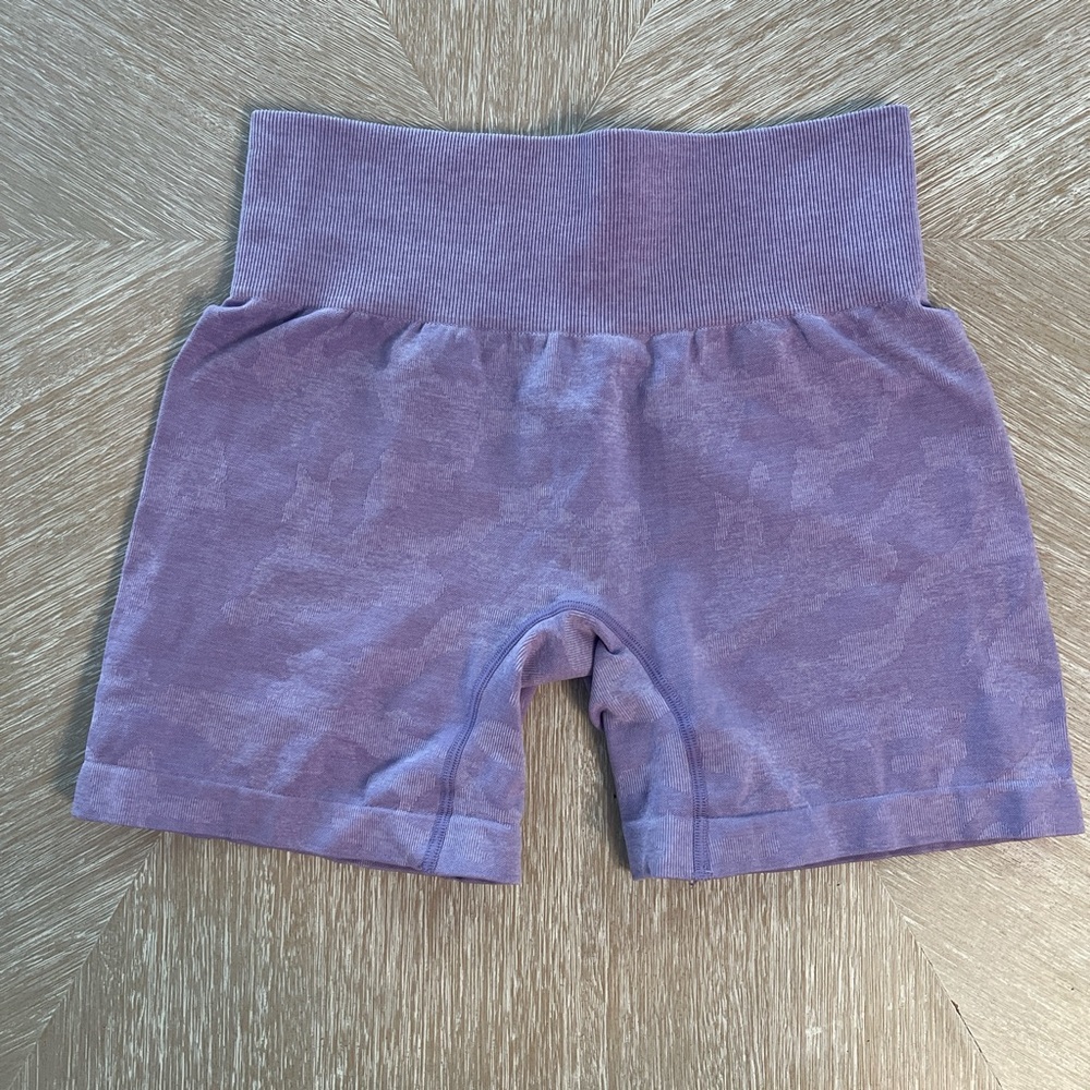 Purple Camo Athletic Shorts M